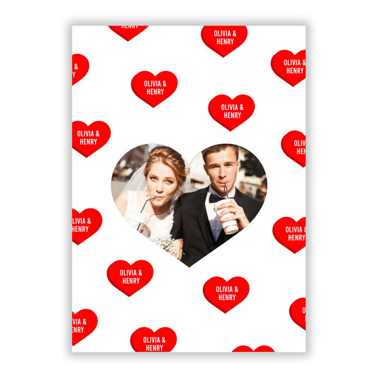 Valentines Day Photo Upload A5 Flat Greetings Card