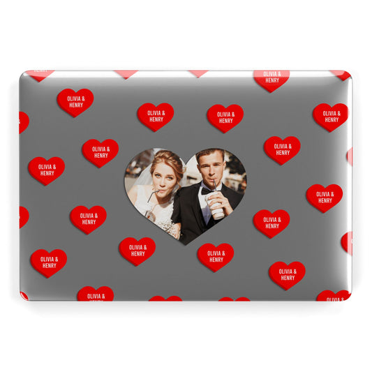 Valentines Day Photo Upload Apple MacBook Case