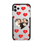 Valentines Day Photo Upload Apple iPhone 11 Pro Max in Silver with Black Impact Case
