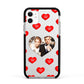 Valentines Day Photo Upload Apple iPhone 11 in White with Black Impact Case