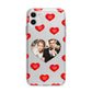 Valentines Day Photo Upload Apple iPhone 11 in White with Bumper Case