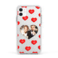Valentines Day Photo Upload Apple iPhone 11 in White with White Impact Case