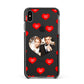 Valentines Day Photo Upload Apple iPhone Xs Max Impact Case Black Edge on Black Phone
