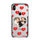 Valentines Day Photo Upload Apple iPhone Xs Max Impact Case Black Edge on Silver Phone