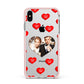 Valentines Day Photo Upload Apple iPhone Xs Max Impact Case Pink Edge on Silver Phone