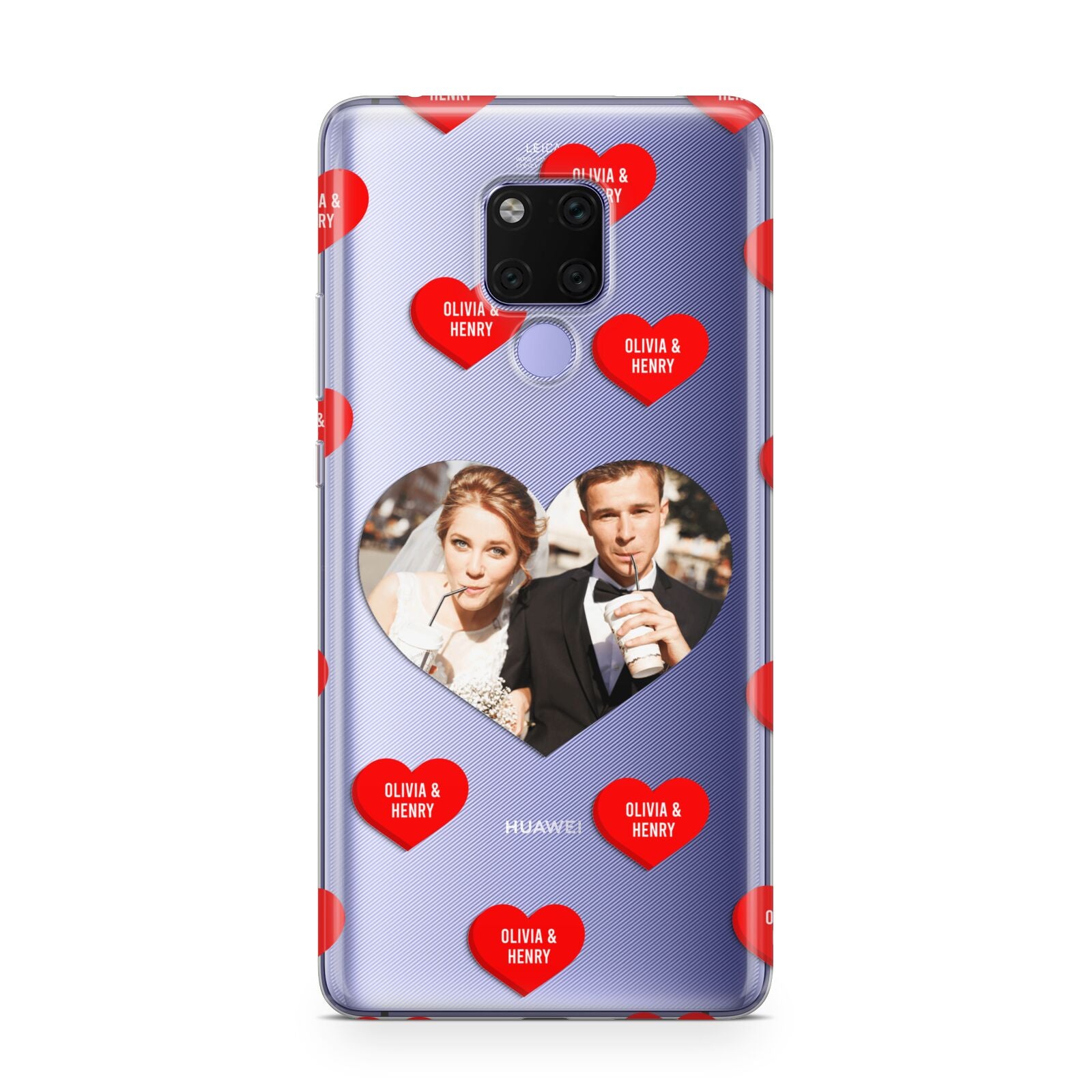 Valentines Day Photo Upload Huawei Mate 20X Phone Case