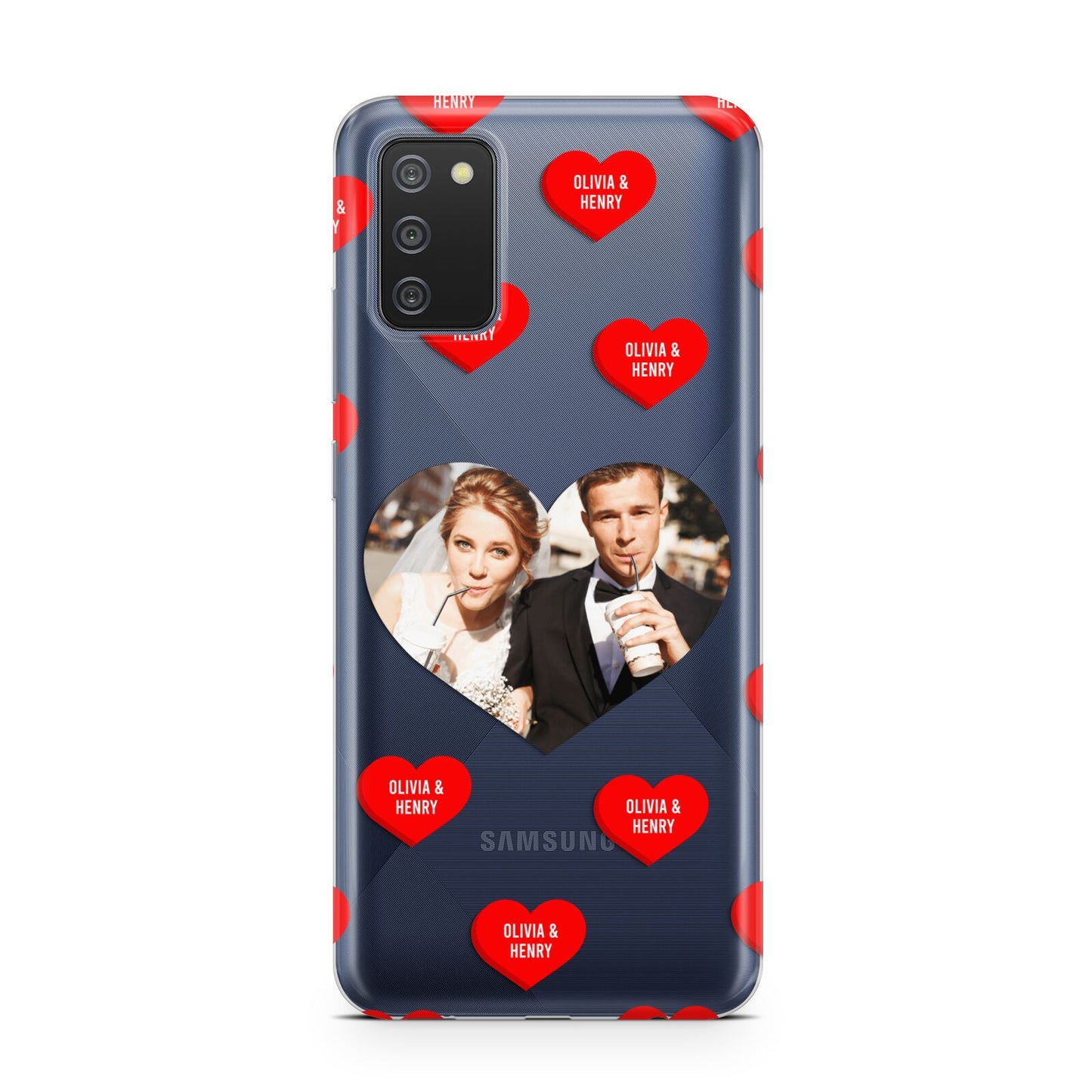 Valentines Day Photo Upload Samsung A02s Case
