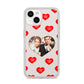 Valentines Day Photo Upload iPhone 14 Clear Tough Case Starlight