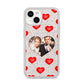 Valentines Day Photo Upload iPhone 14 Glitter Tough Case Starlight