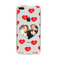 Valentines Day Photo Upload iPhone 8 Plus Bumper Case on Silver iPhone