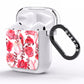 Valentines Flowers AirPods Clear Case Side Image
