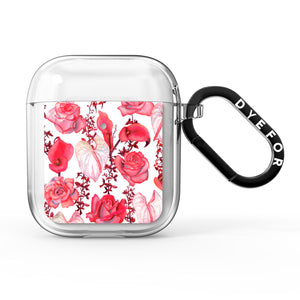 Valentines Flowers AirPods Case