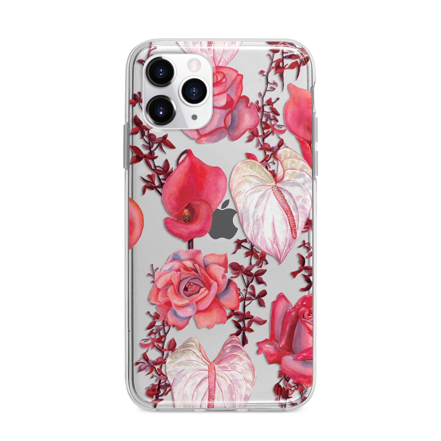 Valentines Flowers Apple iPhone 11 Pro in Silver with Bumper Case