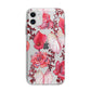 Valentines Flowers Apple iPhone 11 in White with Bumper Case