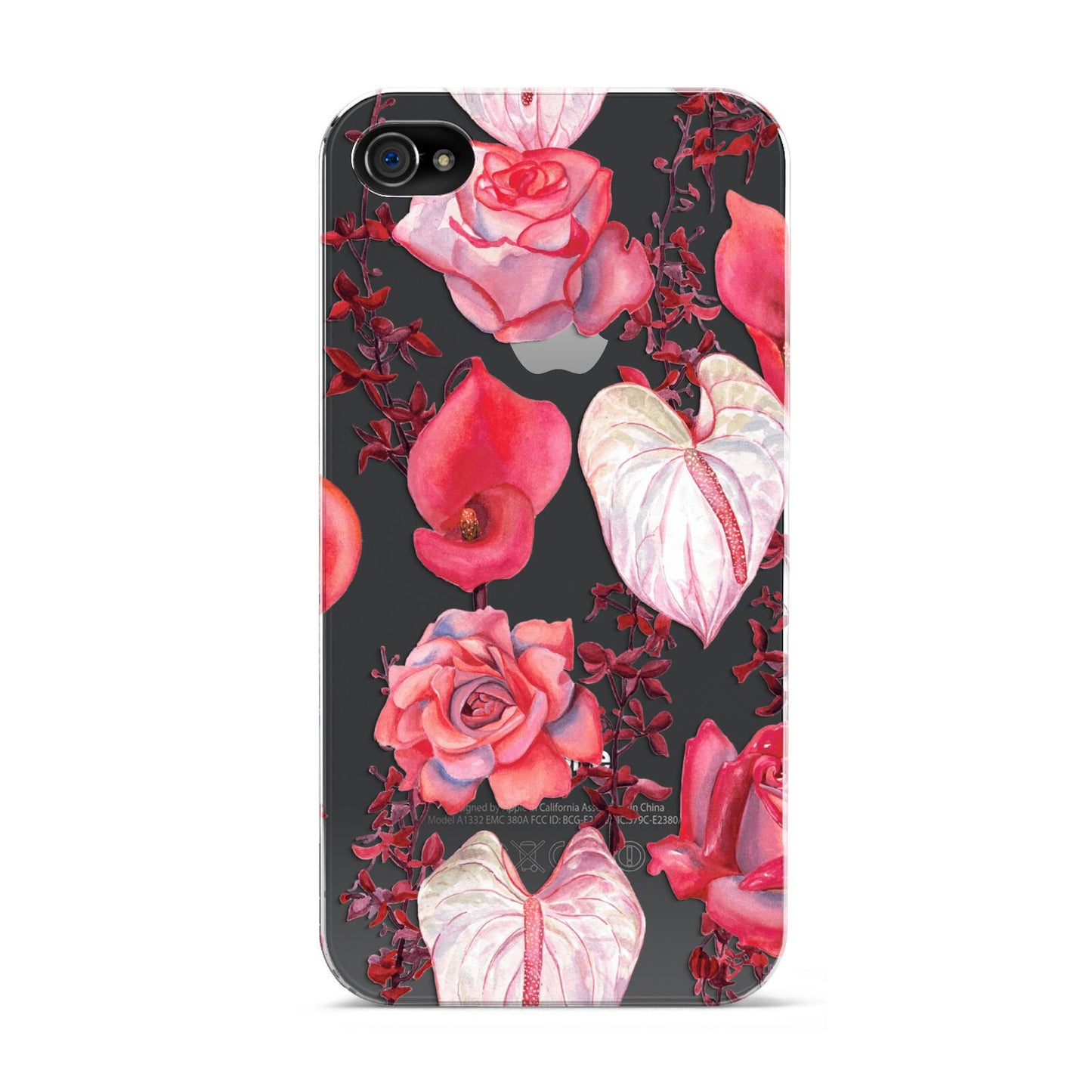 Valentines Flowers Apple iPhone 4s Case