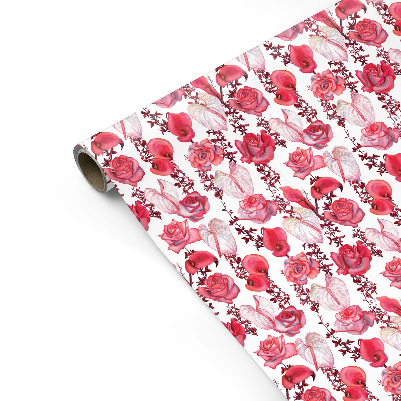 Valentines Flowers Personalised Gift Wrap