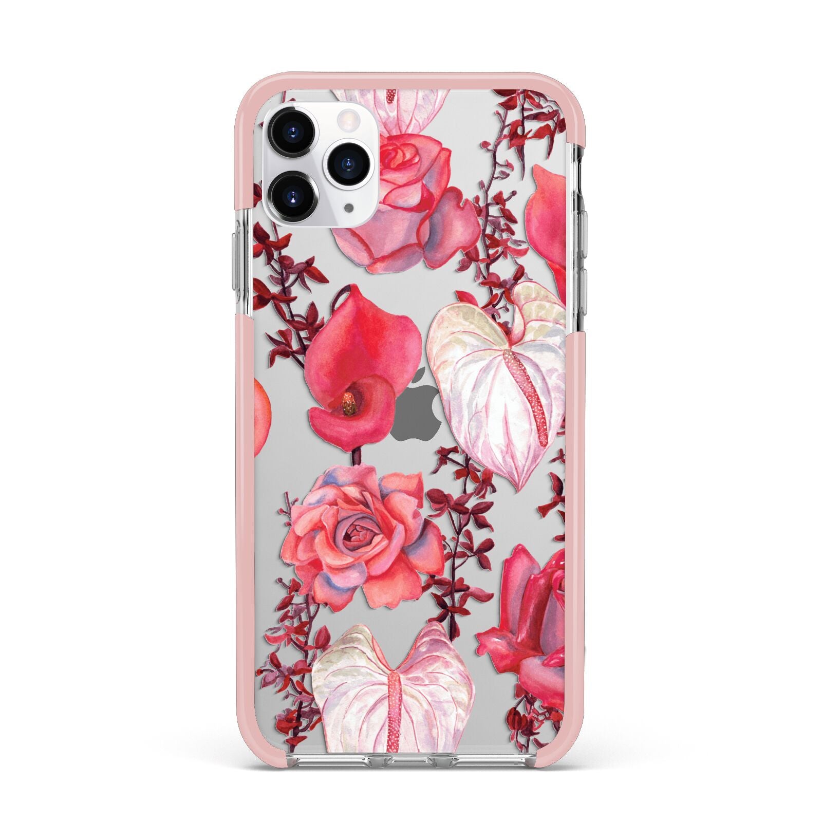 Valentines Flowers iPhone 11 Pro Max Impact Pink Edge Case