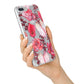Valentines Flowers iPhone 7 Plus Bumper Case on Silver iPhone Alternative Image