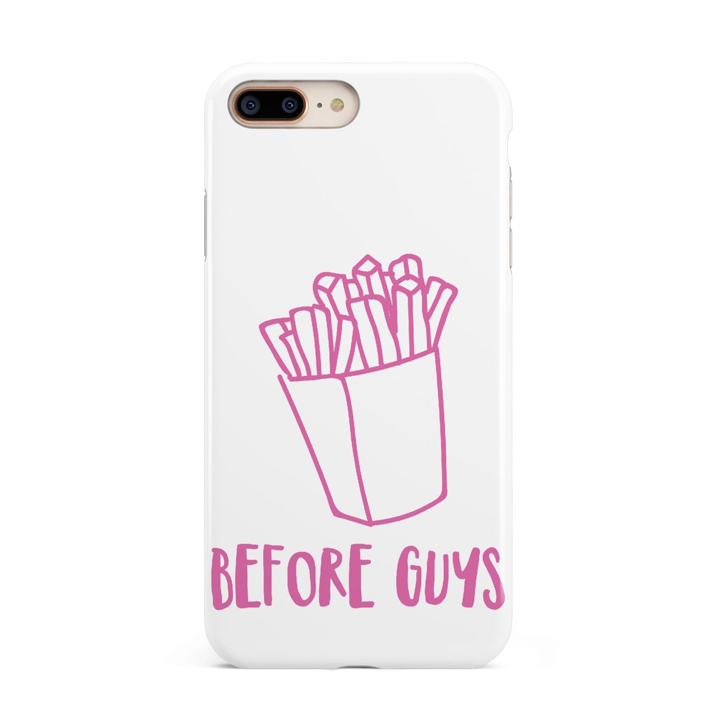 Valentines Fries Before Guys Apple iPhone 7 8 Plus 3D Tough Case