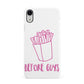 Valentines Fries Before Guys Apple iPhone XR White 3D Snap Case