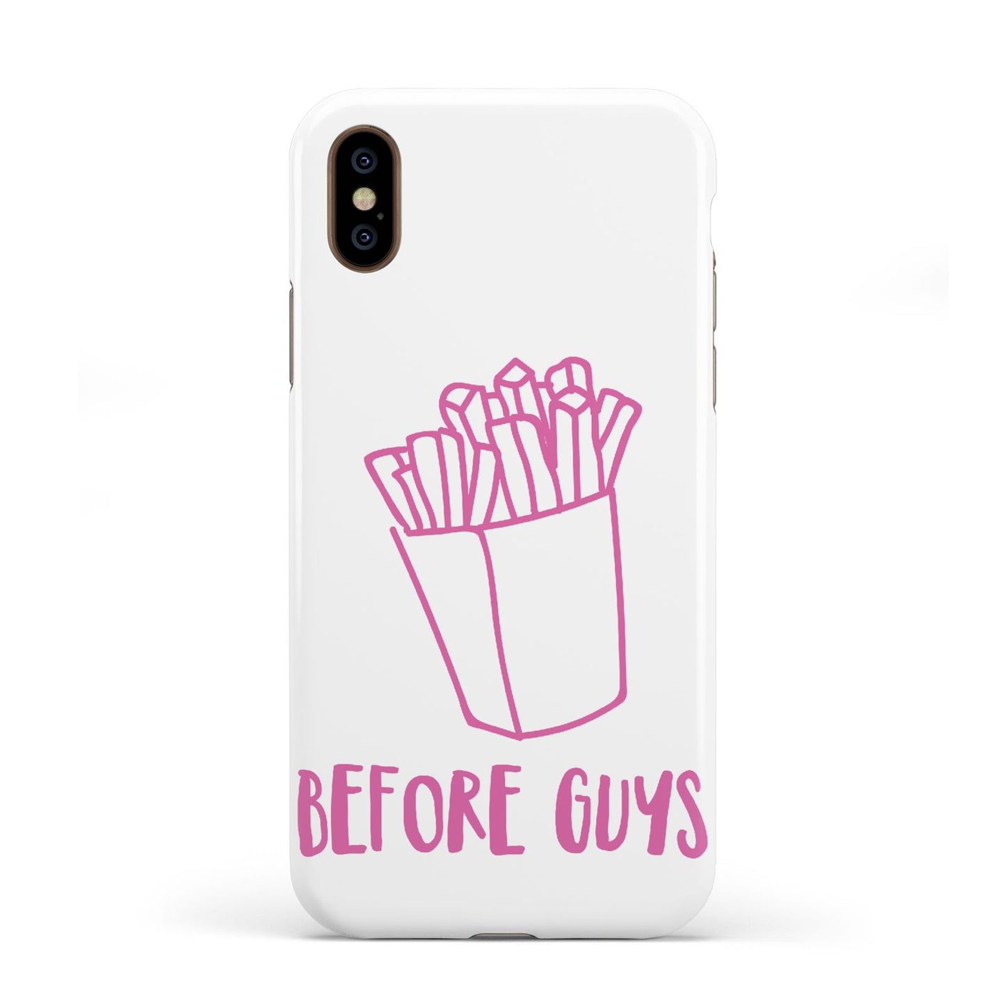 Valentines Fries Before Guys Apple iPhone XS 3D Tough