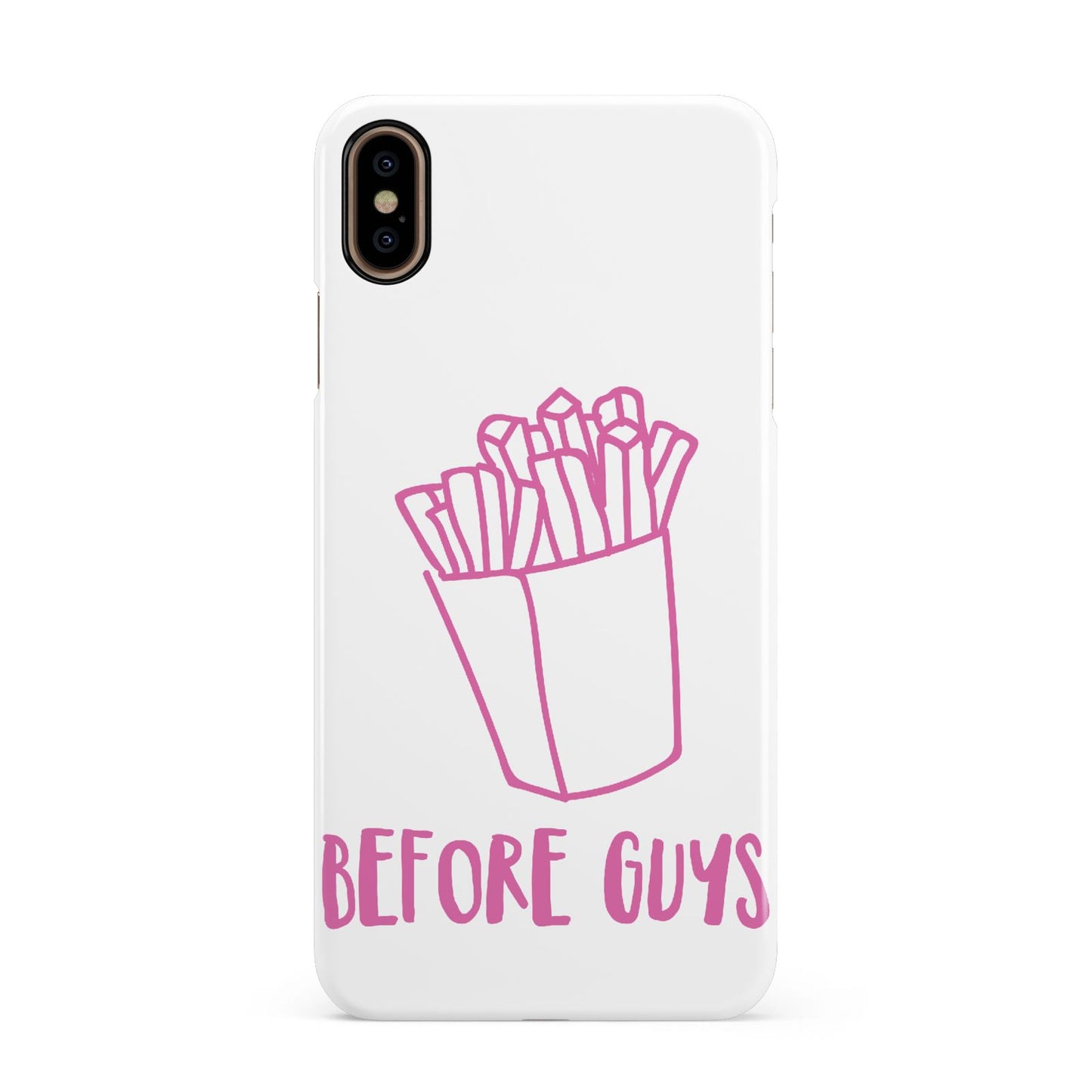 Valentines Fries Before Guys Apple iPhone Xs Max 3D Snap Case