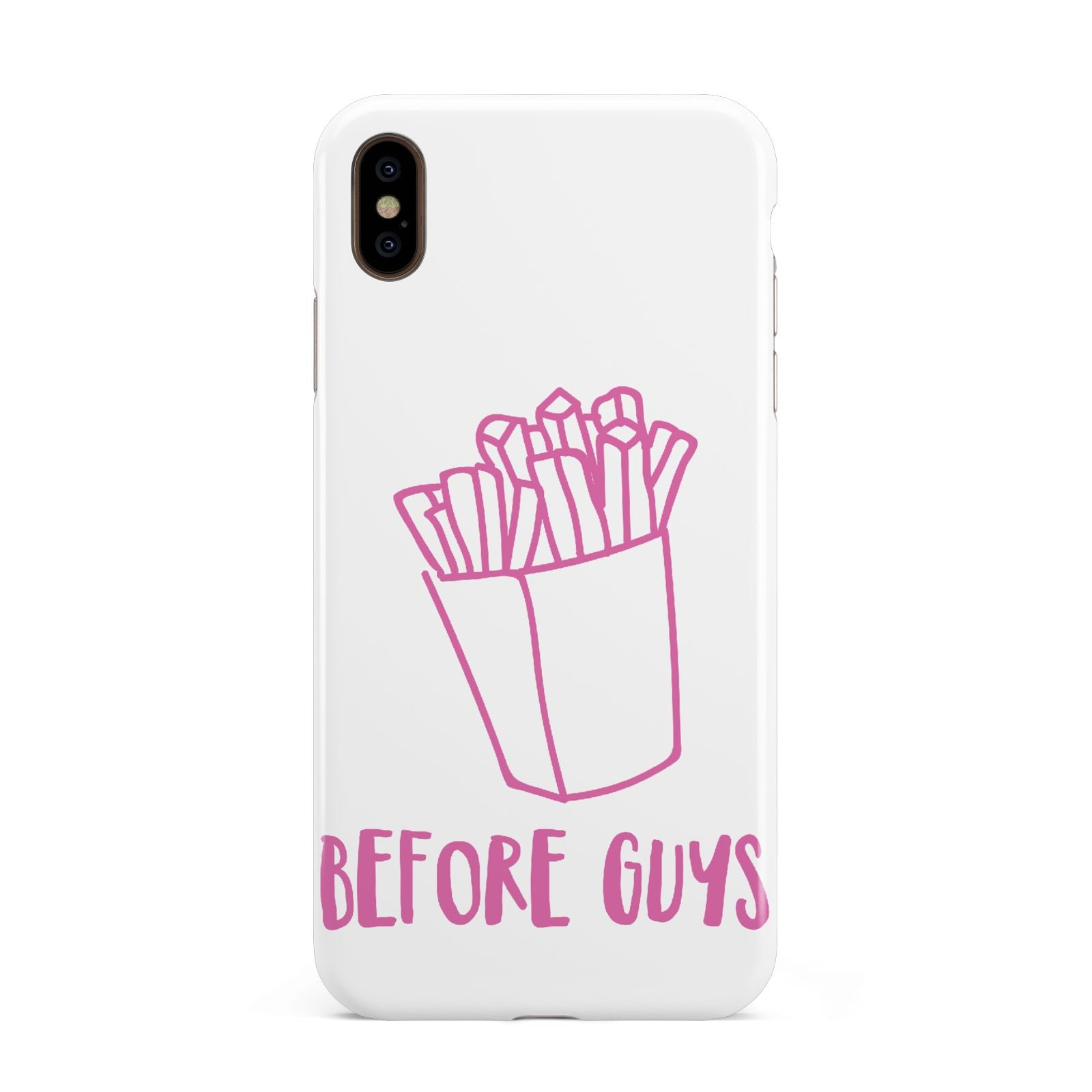 Valentines Fries Before Guys Apple iPhone Xs Max 3D Tough Case