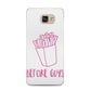 Valentines Fries Before Guys Samsung Galaxy A5 2016 Case on gold phone