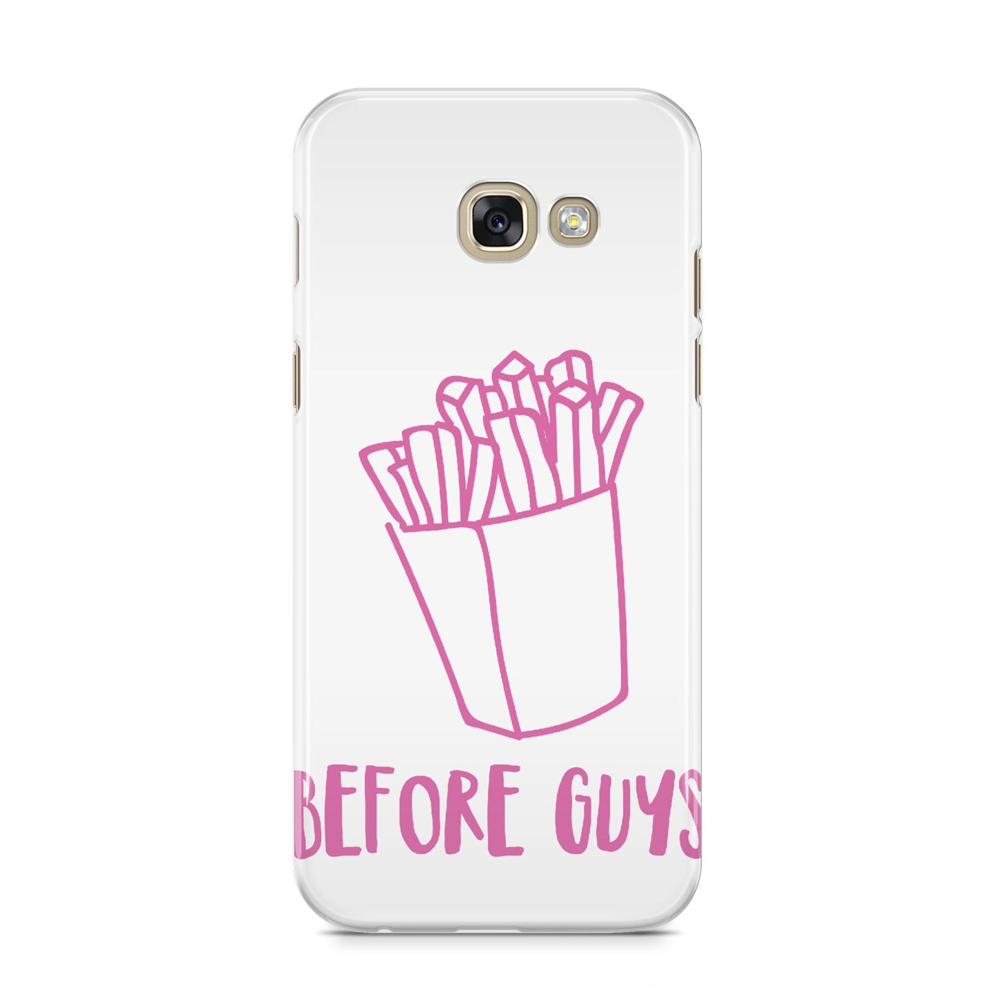 Valentines Fries Before Guys Samsung Galaxy A5 2017 Case on gold phone