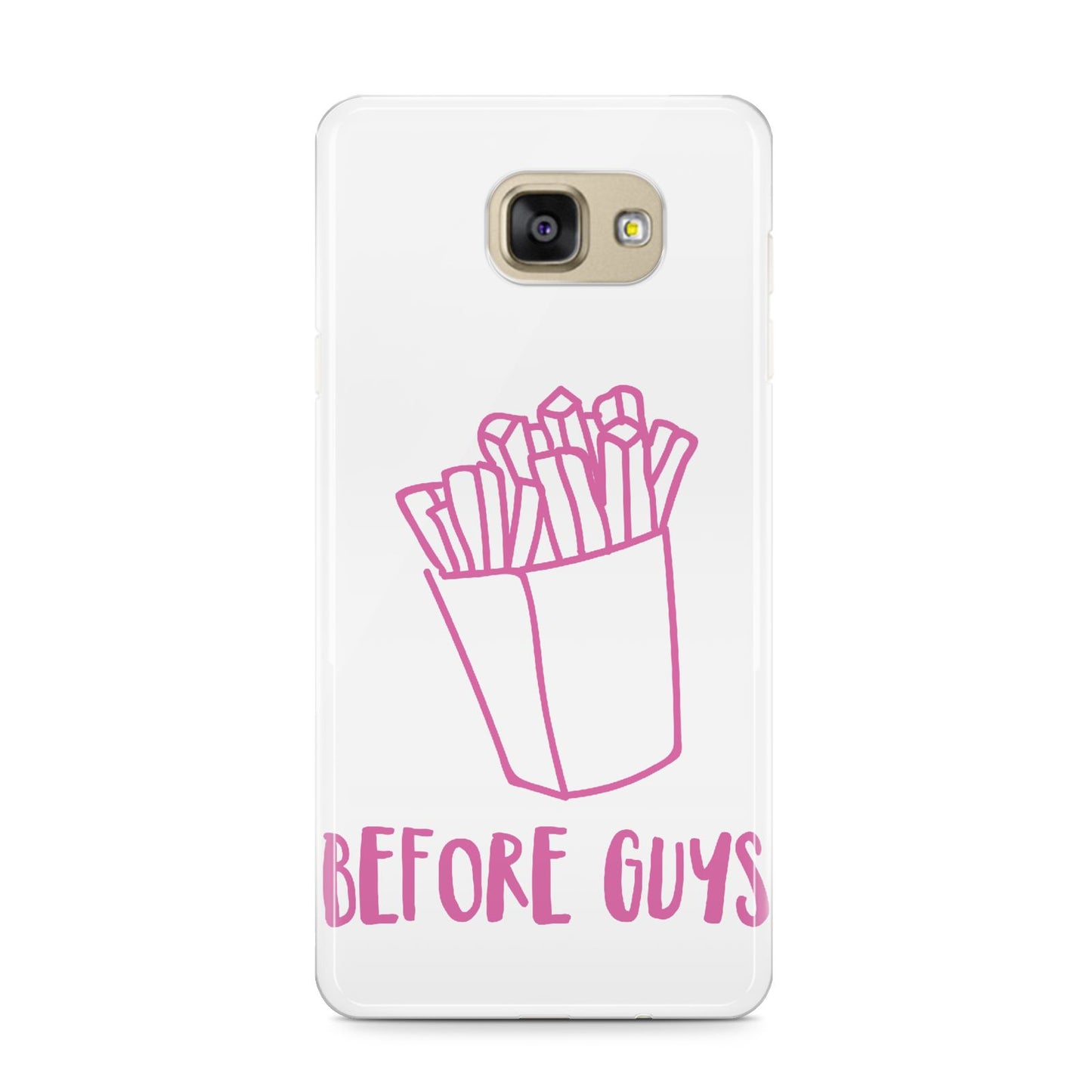 Valentines Fries Before Guys Samsung Galaxy A9 2016 Case on gold phone