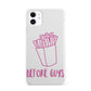Valentines Fries Before Guys iPhone 11 3D Snap Case