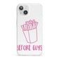 Valentines Fries Before Guys iPhone 13 Clear Bumper Case