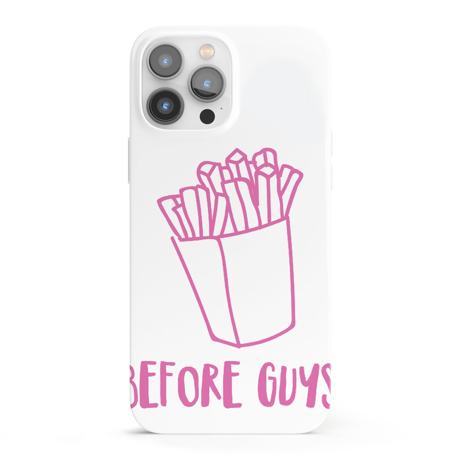 Valentines Fries Before Guys iPhone 13 Pro Max Full Wrap 3D Snap Case
