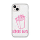Valentines Fries Before Guys iPhone 14 Plus Clear Tough Case Starlight