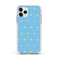 Valentines Hearts Polka Dot Apple iPhone 11 Pro in Silver with White Impact Case