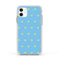 Valentines Hearts Polka Dot Apple iPhone 11 in White with White Impact Case
