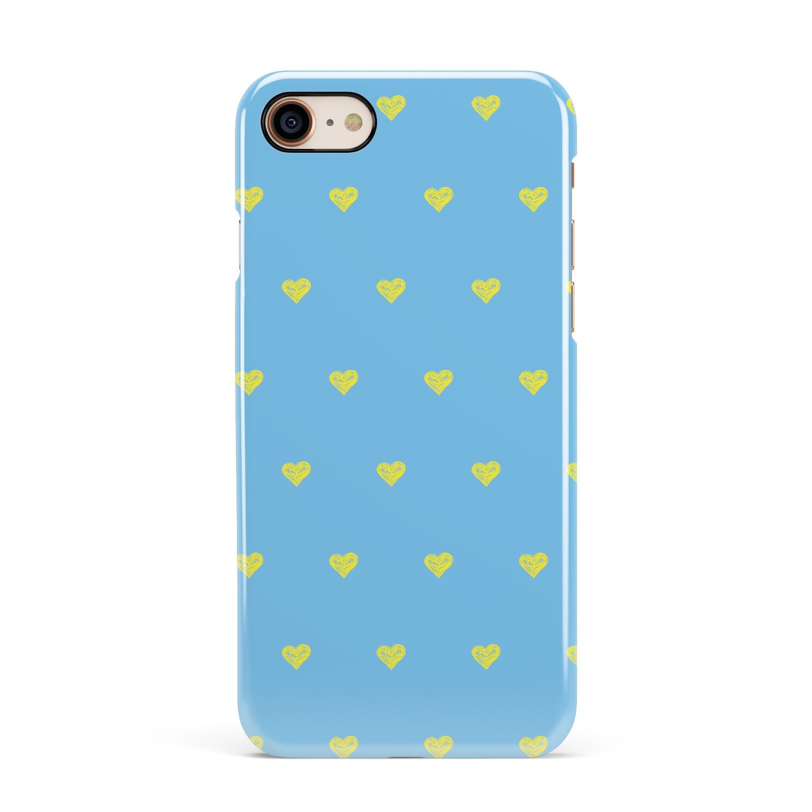 Valentines Hearts Polka Dot Apple iPhone 7 8 3D Snap Case