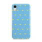 Valentines Hearts Polka Dot Apple iPhone XR White 3D Tough Case