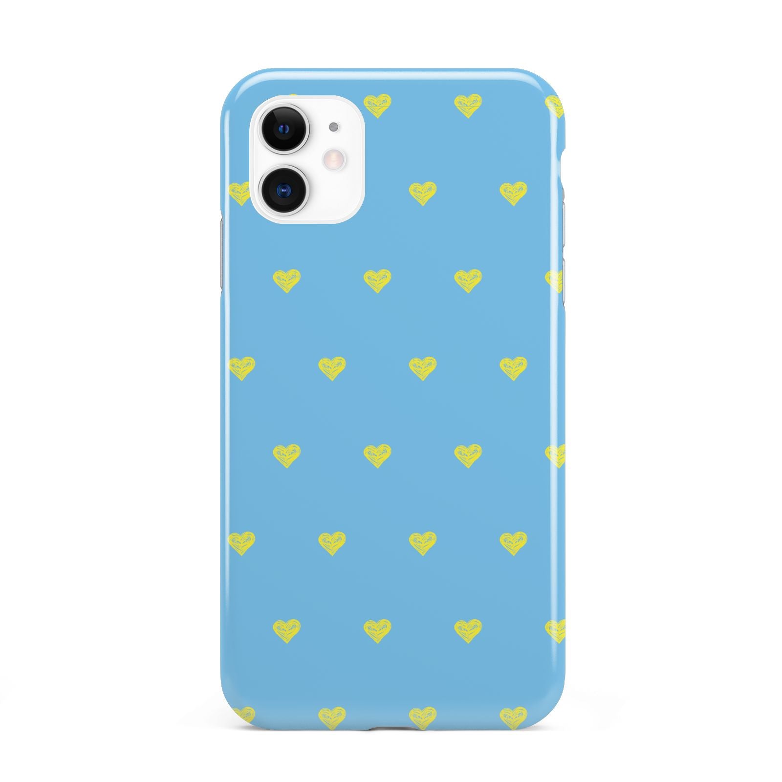 Valentines Hearts Polka Dot iPhone 11 3D Tough Case