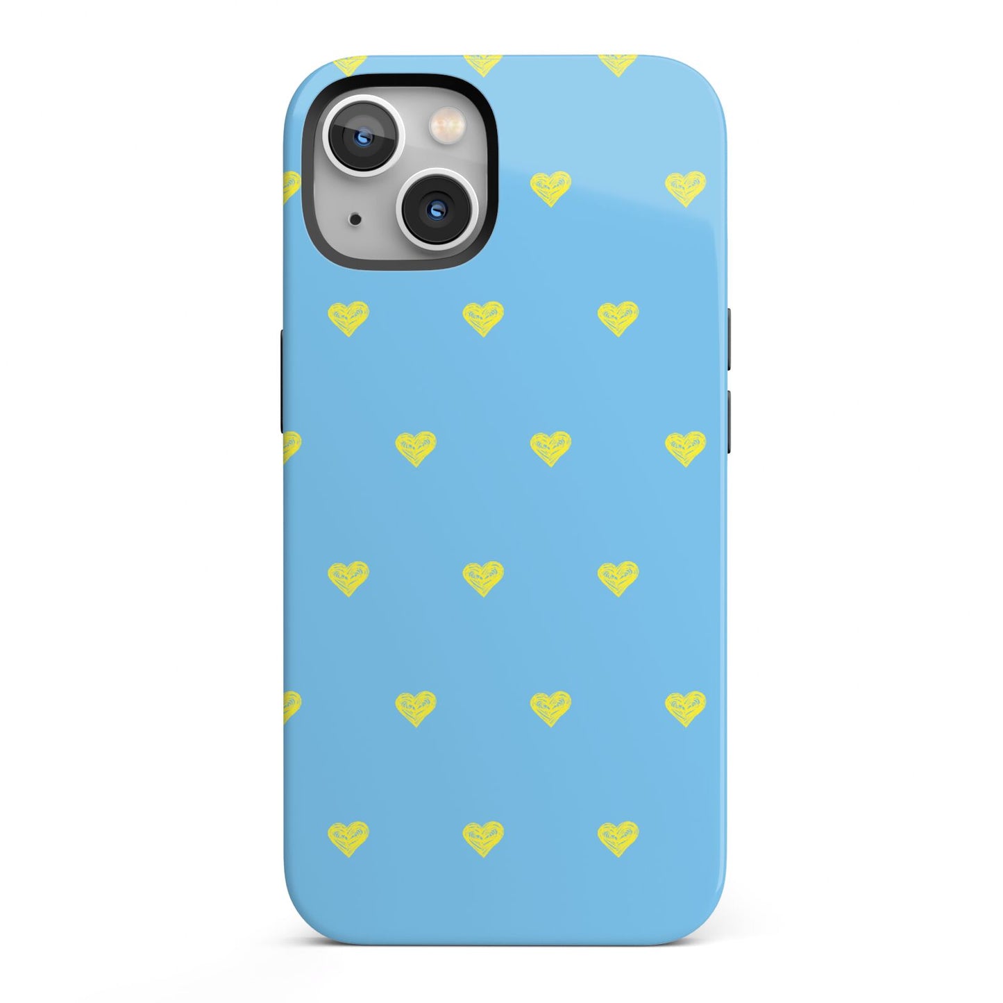 Valentines Hearts Polka Dot iPhone 13 Full Wrap 3D Tough Case