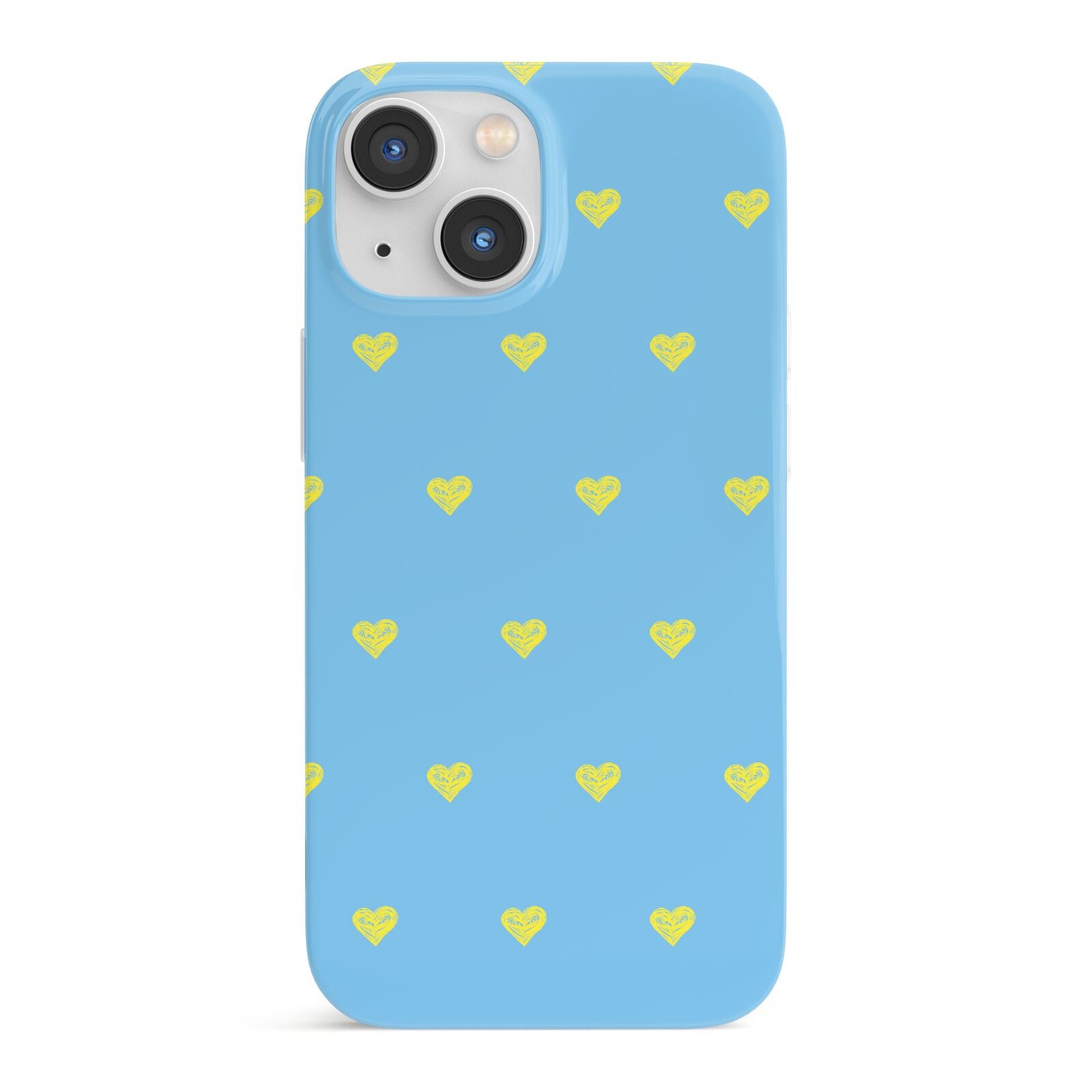 Valentines Hearts Polka Dot iPhone 13 Mini Full Wrap 3D Snap Case