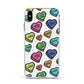Valentines Love Heart Sweets Apple iPhone Xs Max Impact Case White Edge on Gold Phone