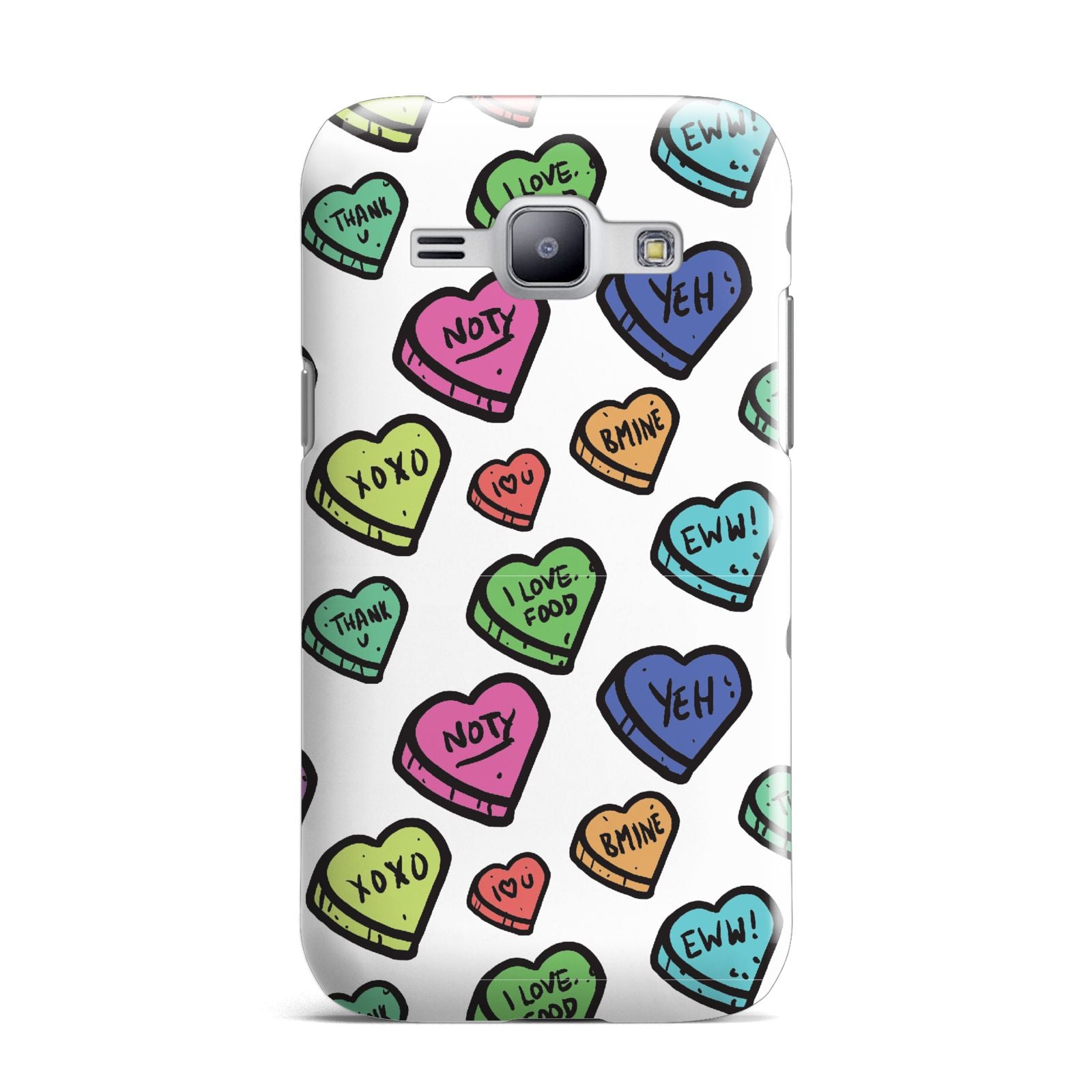 Valentines Love Heart Sweets Samsung Galaxy J1 2015 Case