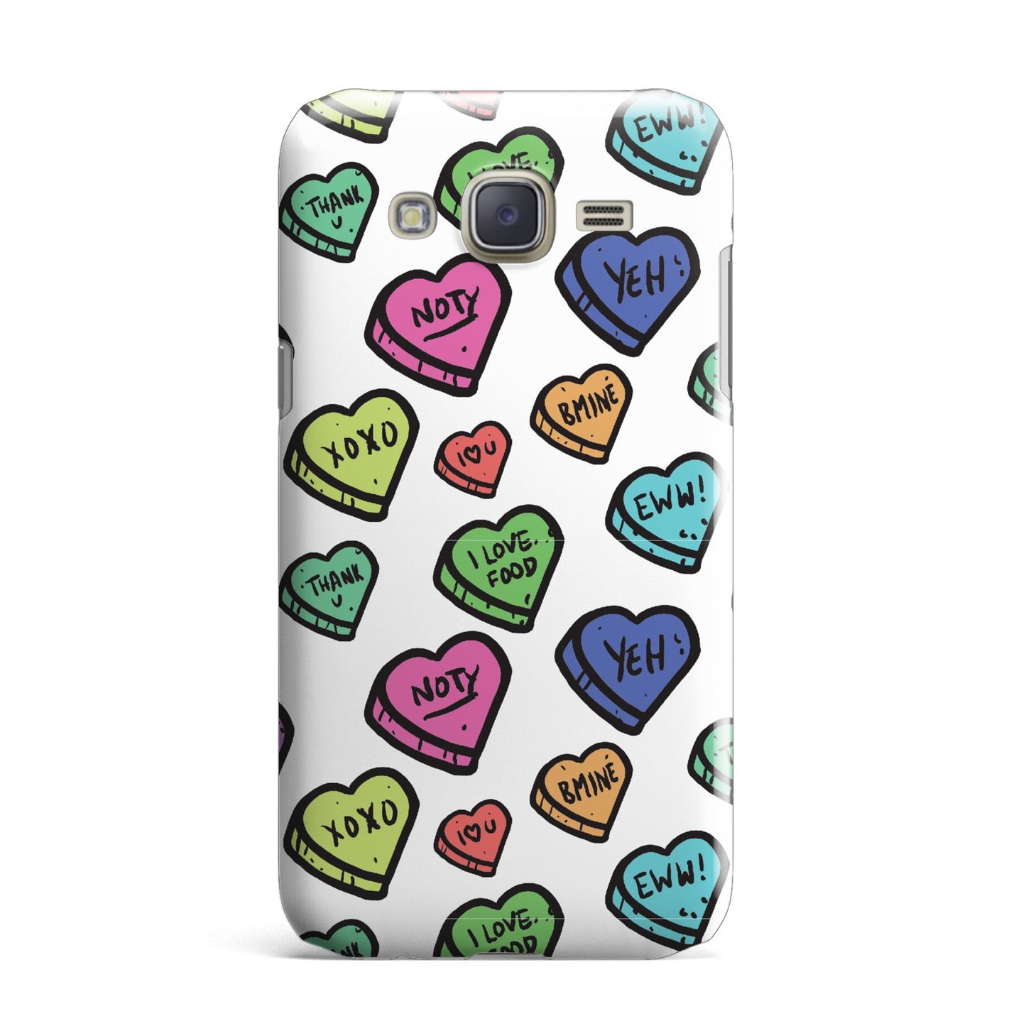 Valentines Love Heart Sweets Samsung Galaxy J7 Case