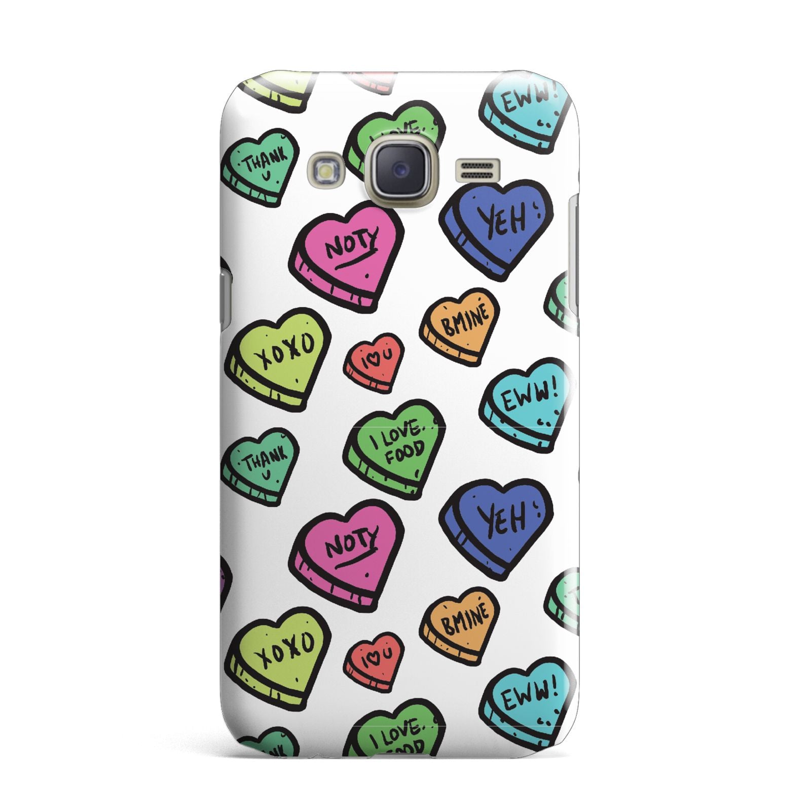 Valentines Love Heart Sweets Samsung Galaxy J7 Case
