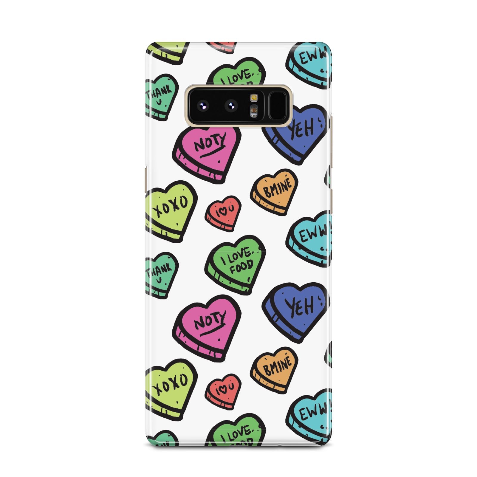 Valentines Love Heart Sweets Samsung Galaxy Note 8 Case