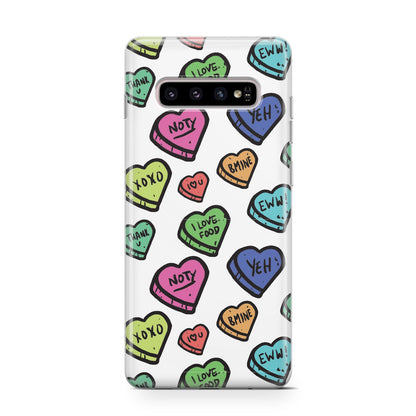 Valentines Love Heart Sweets Samsung Galaxy S10 Case