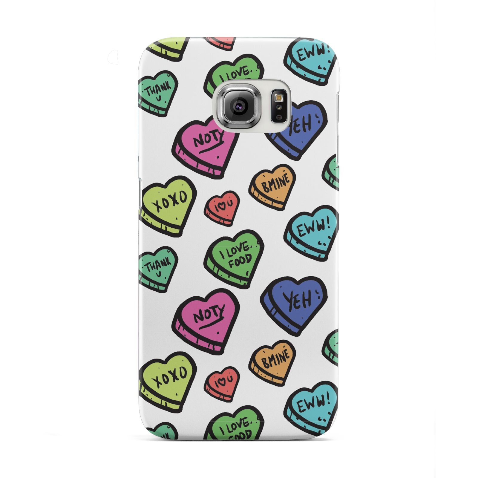 Valentines Love Heart Sweets Samsung Galaxy S6 Edge Case