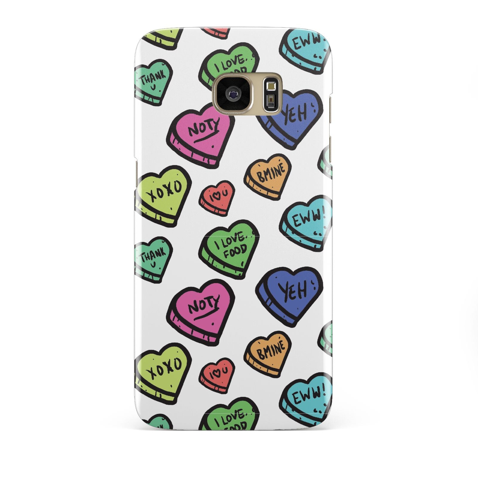 Valentines Love Heart Sweets Samsung Galaxy S7 Edge Case