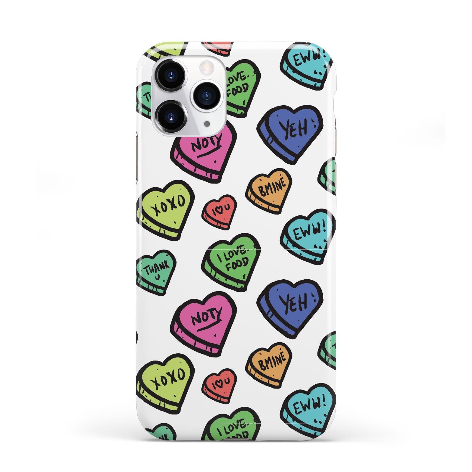 Valentines Love Heart Sweets iPhone 11 Pro 3D Tough Case